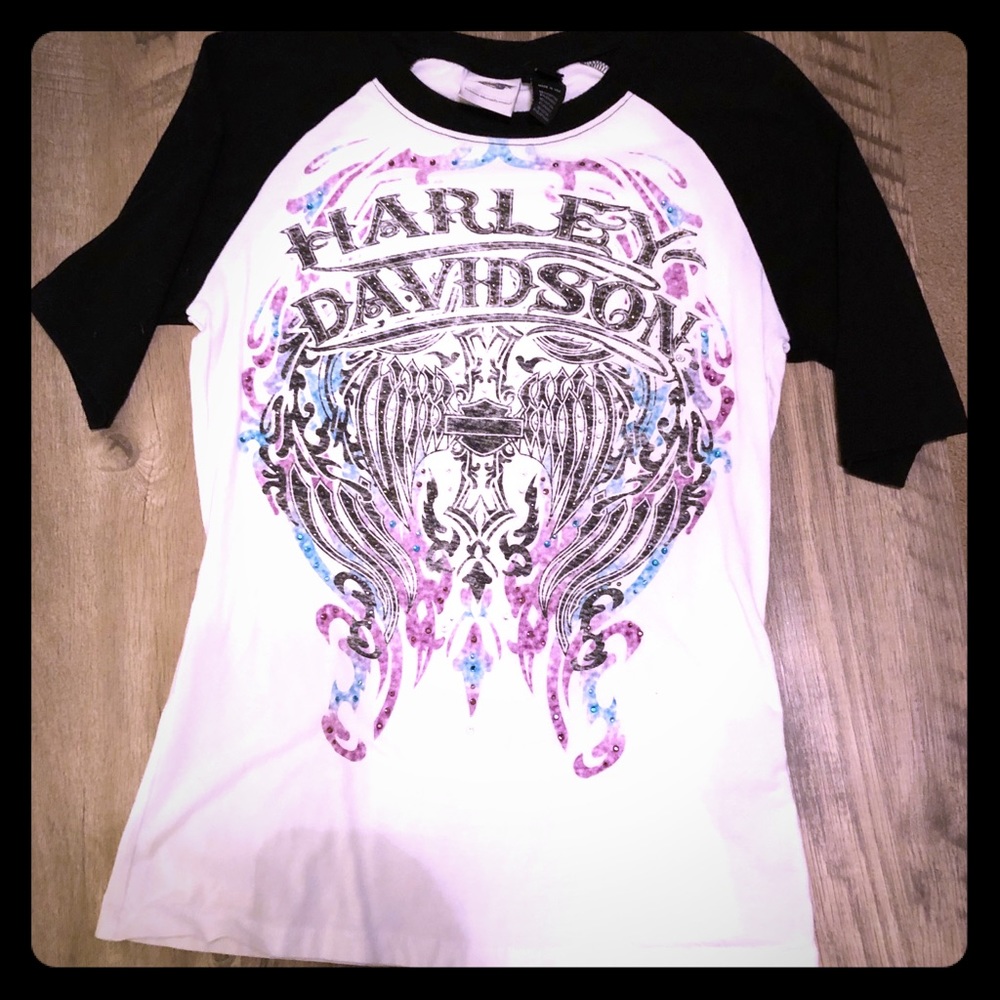 Harley Davidson 3/4 length Tee